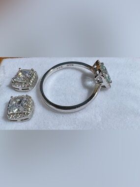 Effy Aquarius 14K White Gold Aquamarine & Diamond Ring, 0.78 TCW